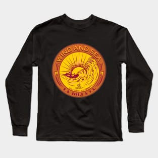 WIND AND SEA SURFING LA JOLLA CALIFORNIA Long Sleeve T-Shirt